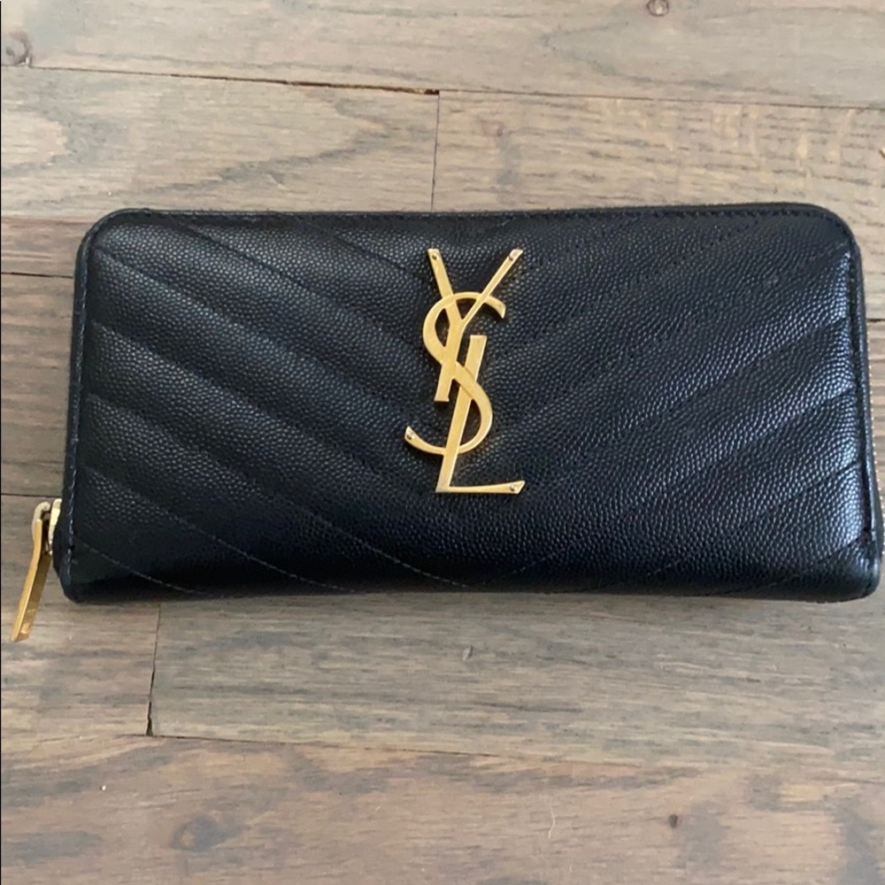YSL Zip-Around Wallet